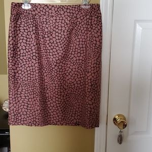Loft Animal Print Skirt